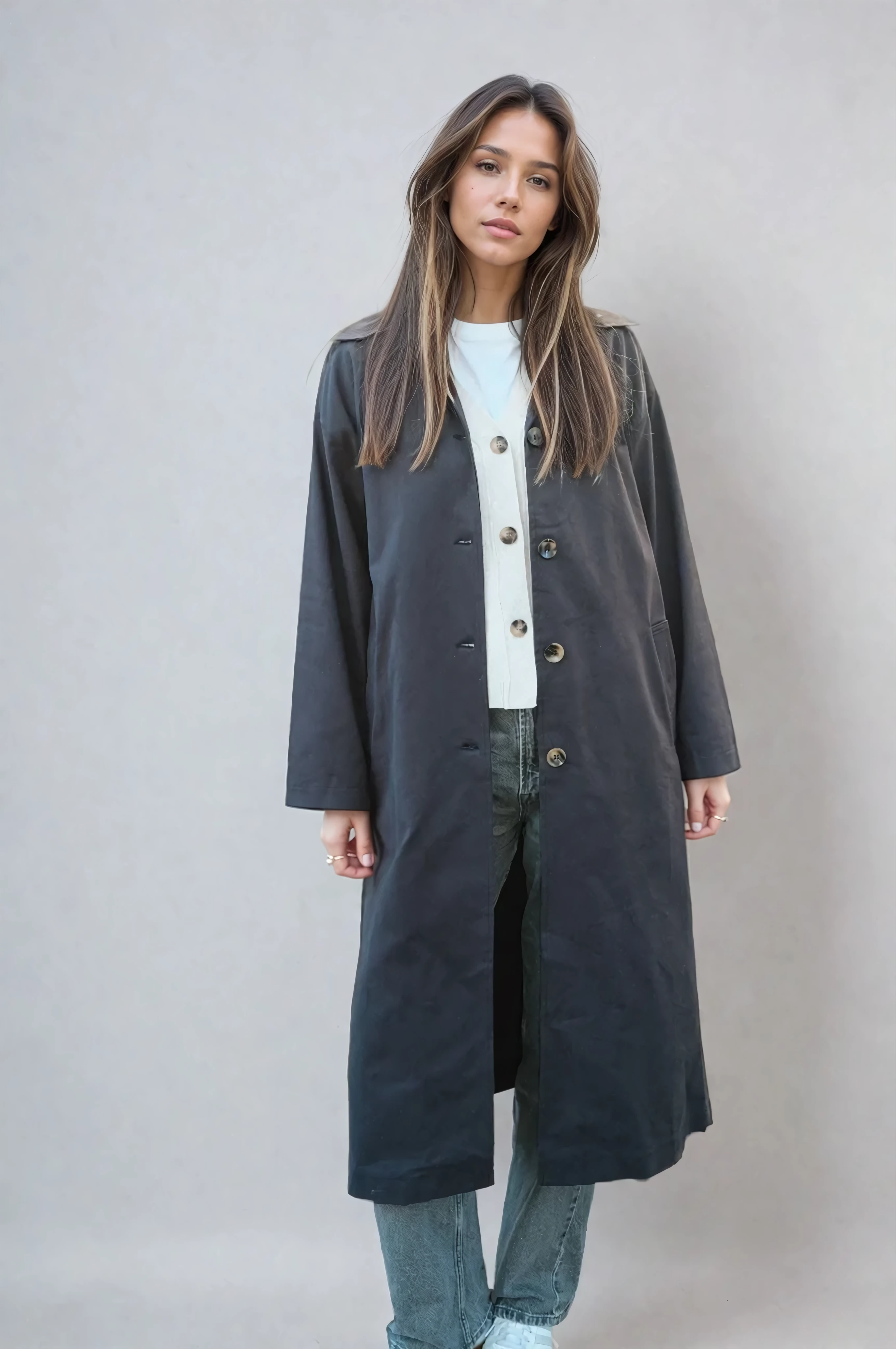 Carla Trenchcoat - Navy