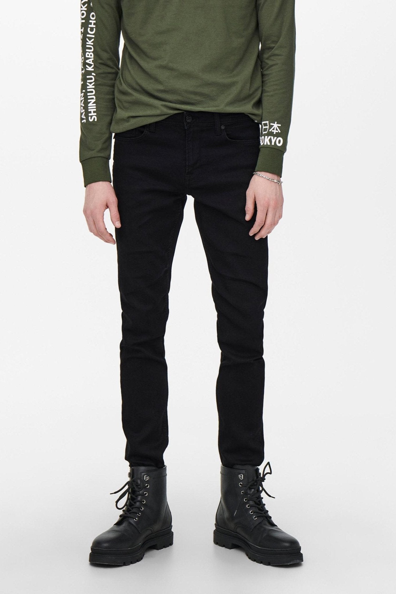 Loom Slim Jog Pants - Sort