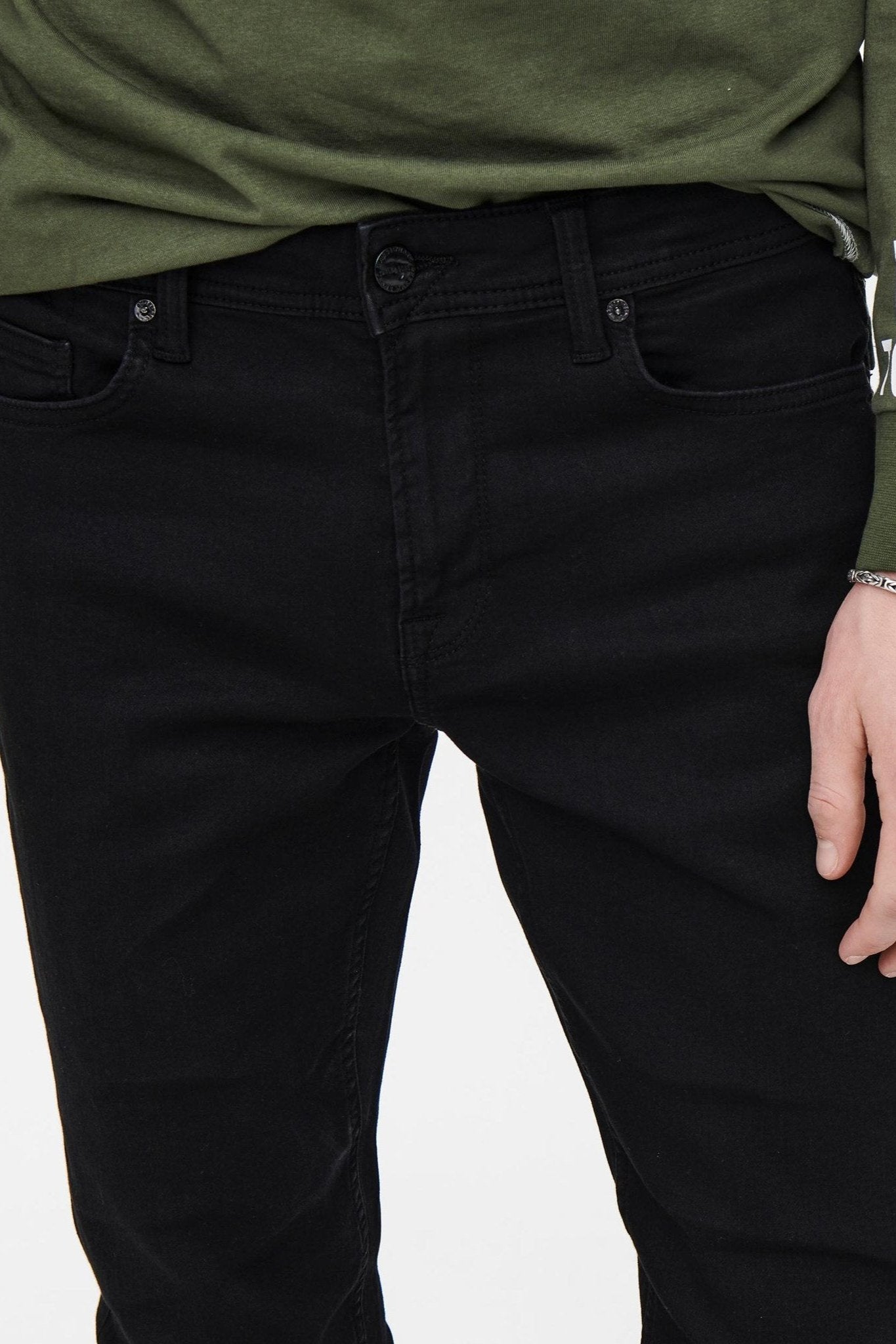 Loom Slim Jog Pants - Sort