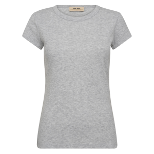 Mos Mosh Lago O-SS T-shirt Light Grey Melange