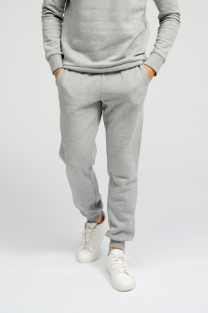 Basic Sweatpants - Lys Grå Melange Online salg