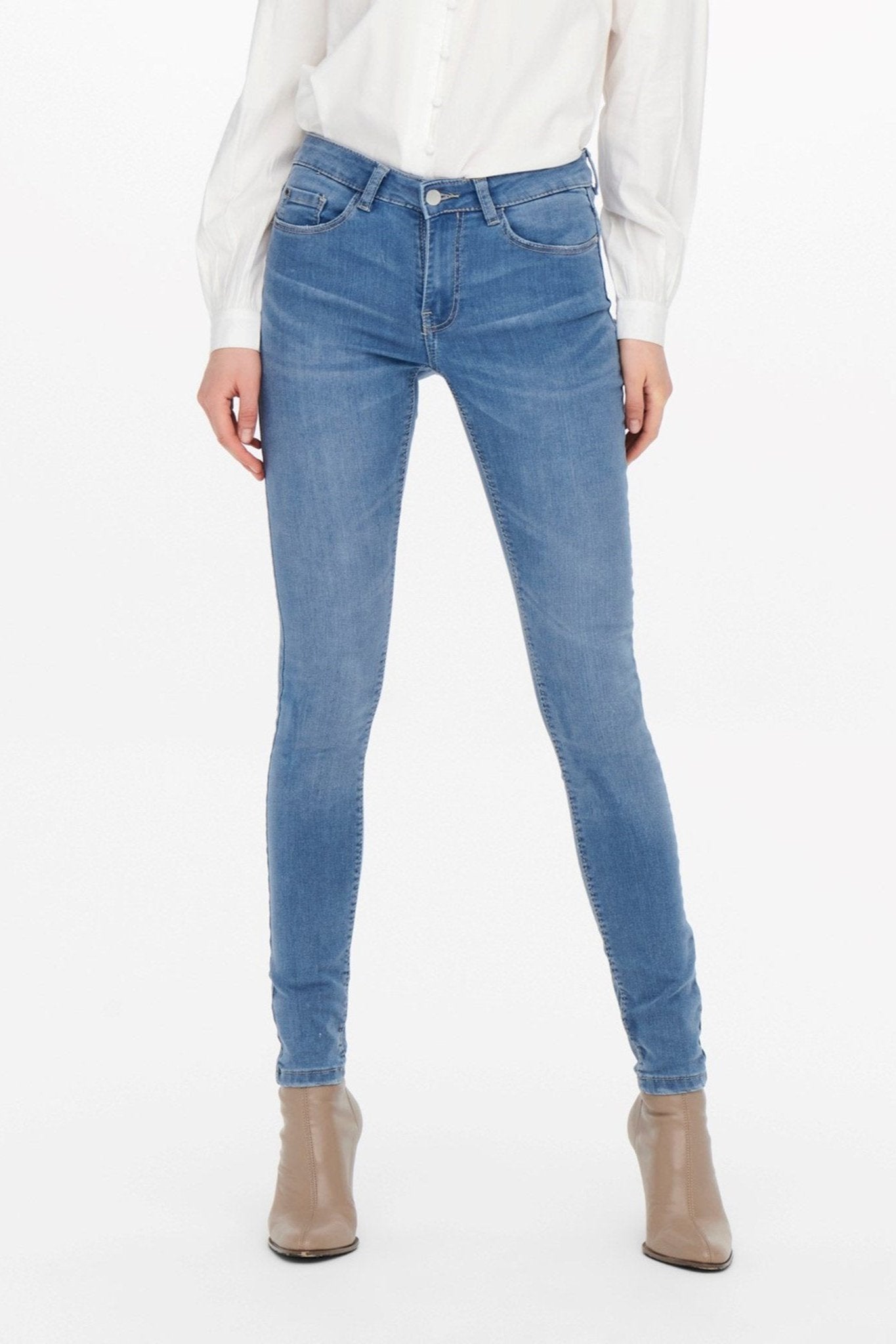 De Originale Performance Jeans - Lyseblå (Mid Waist) Levere