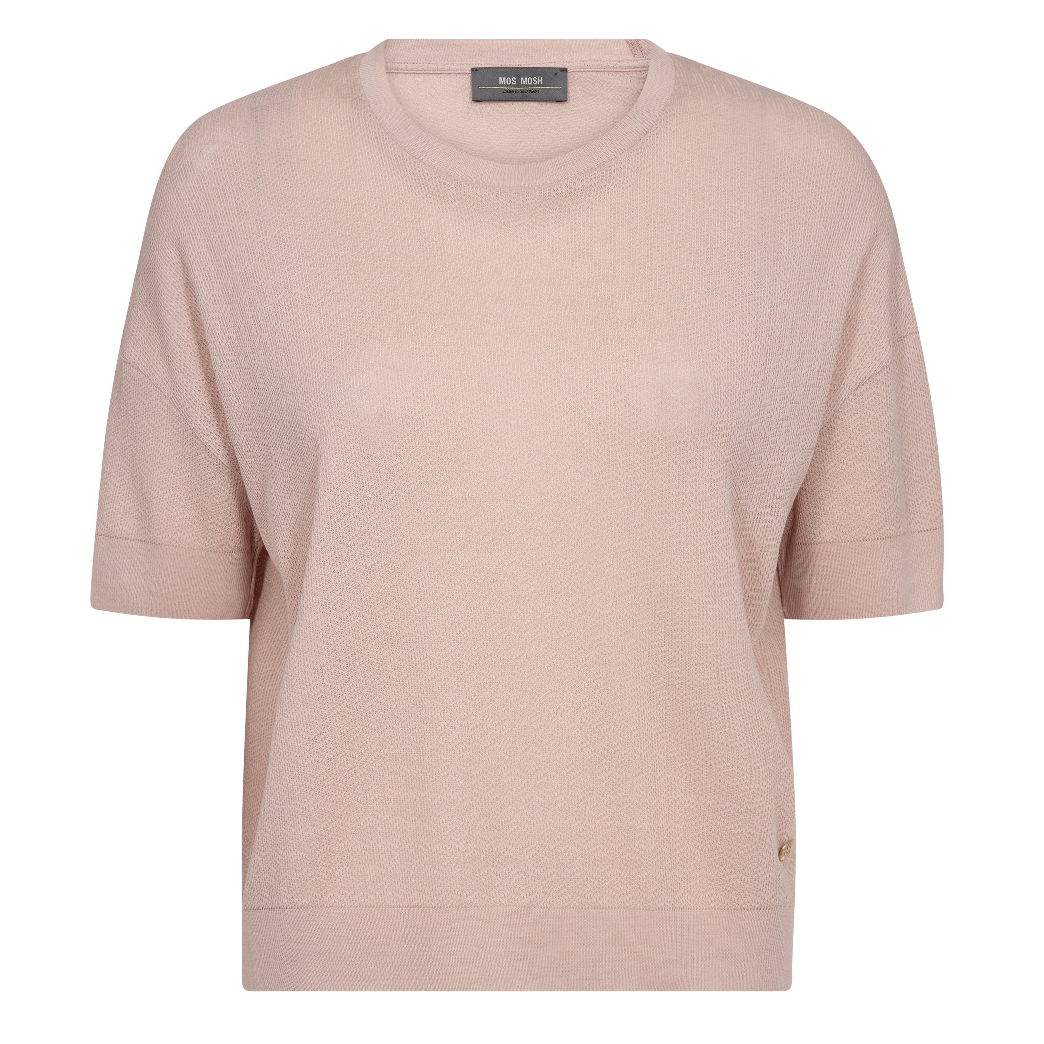 Mos Mosh Swann O-SS Flora T-shirt Rose Smoke