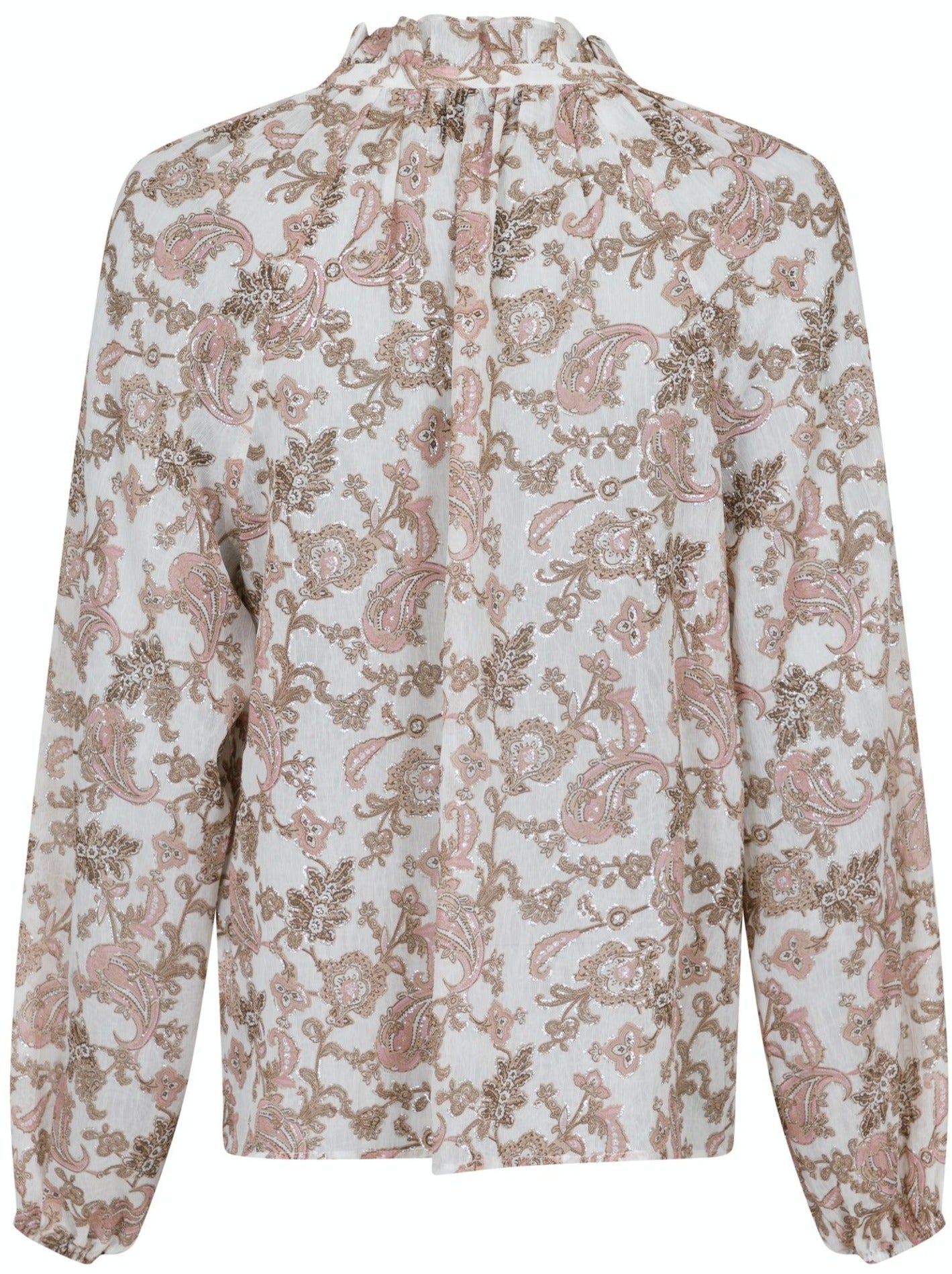 Neo Noir Cobie Glitter Paisley Bluse White