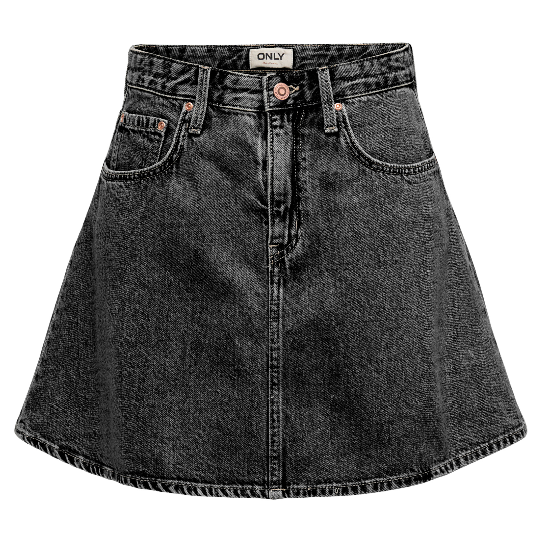 Only Eden A Nederdel Washed Black
