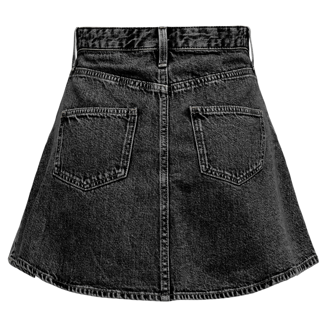Only Eden A Nederdel Washed Black