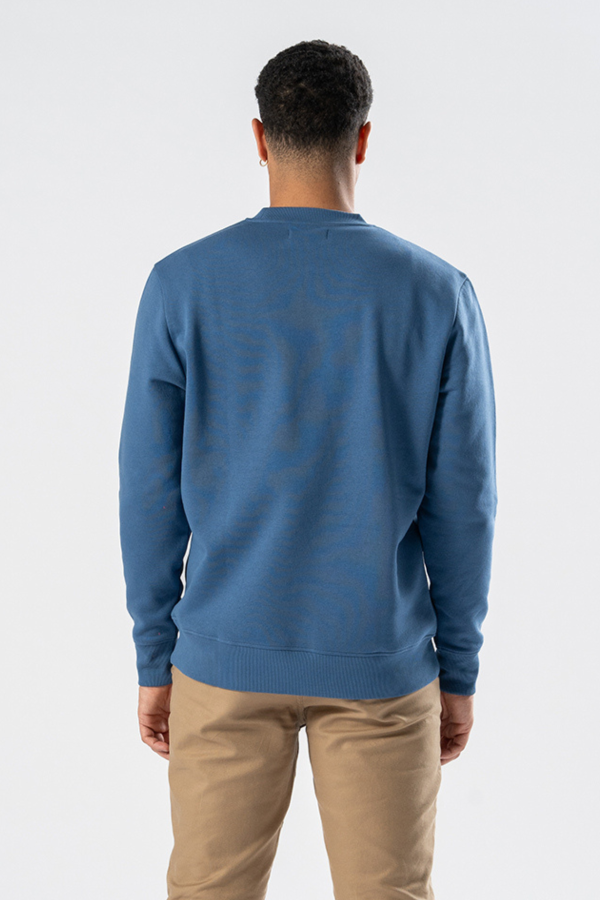 Sweatshirt Crewneck - Støvet Blå Mode
