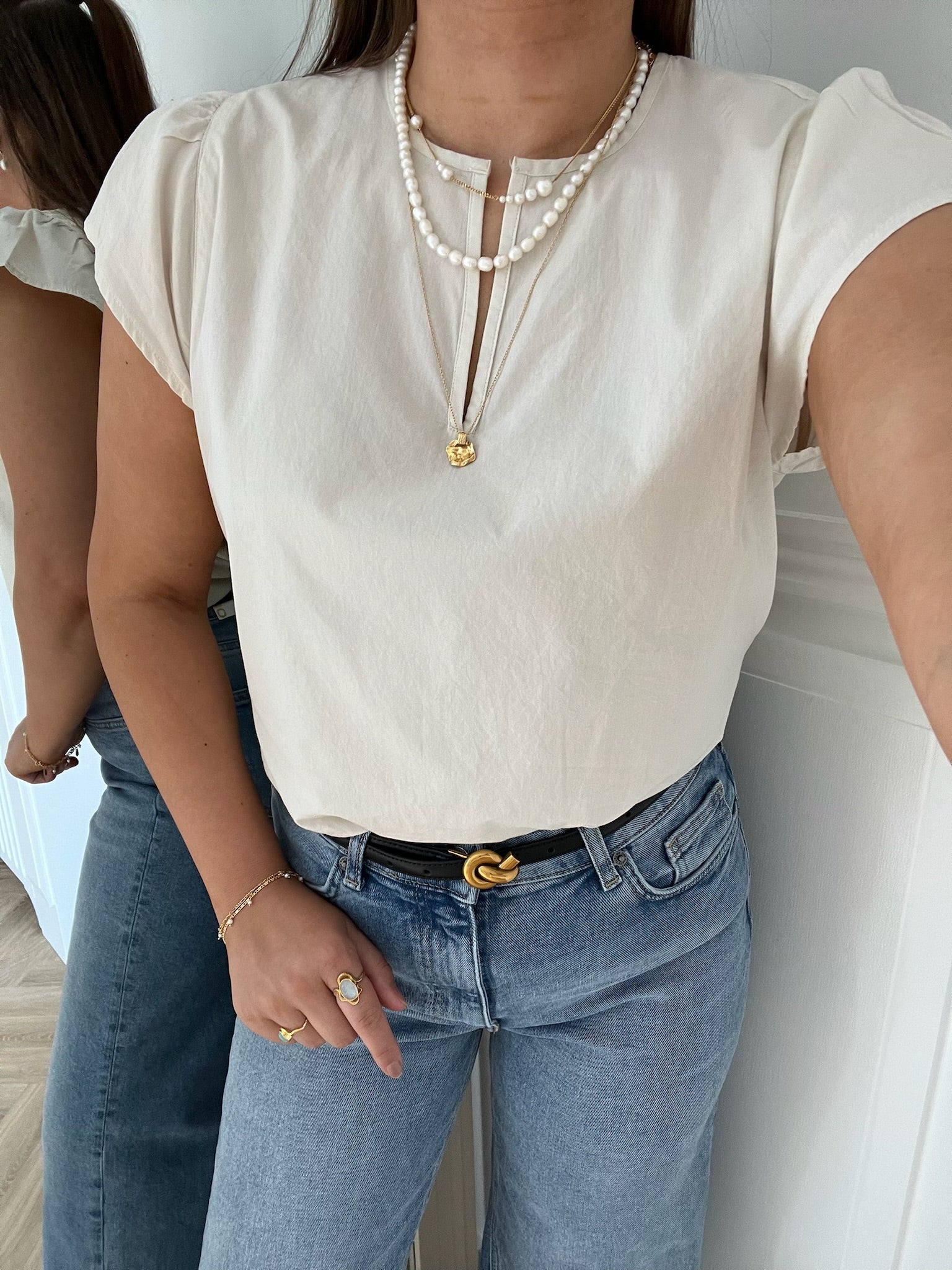 Basic Apparel Silje SS Top Birch