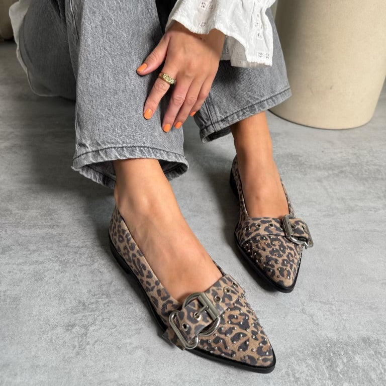 Copenhagen Shoes As The Move Ballerina Leopard