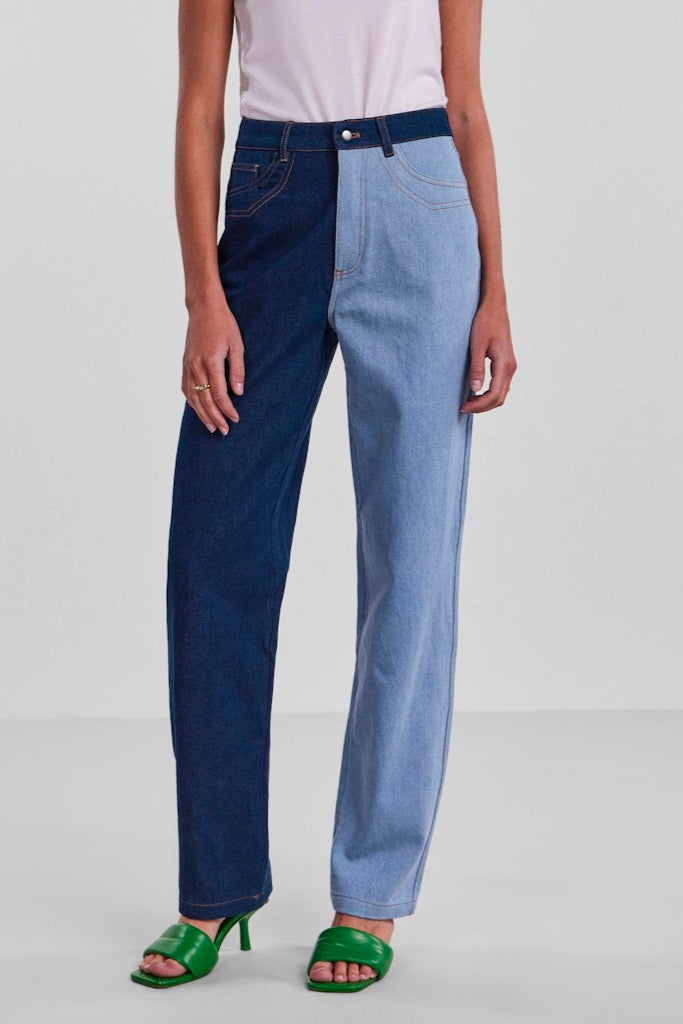 Lena Straight Denim Bukser - Light Blue Denim Online nu