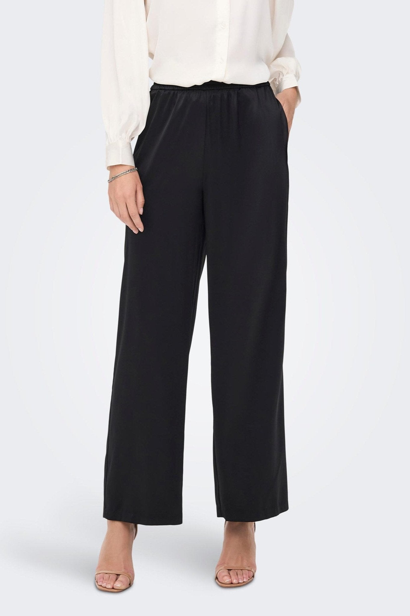 Victoria Satin Bukser - Sort