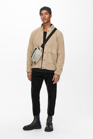 Avi Beam Chino Twill Pants - Sort Rabat