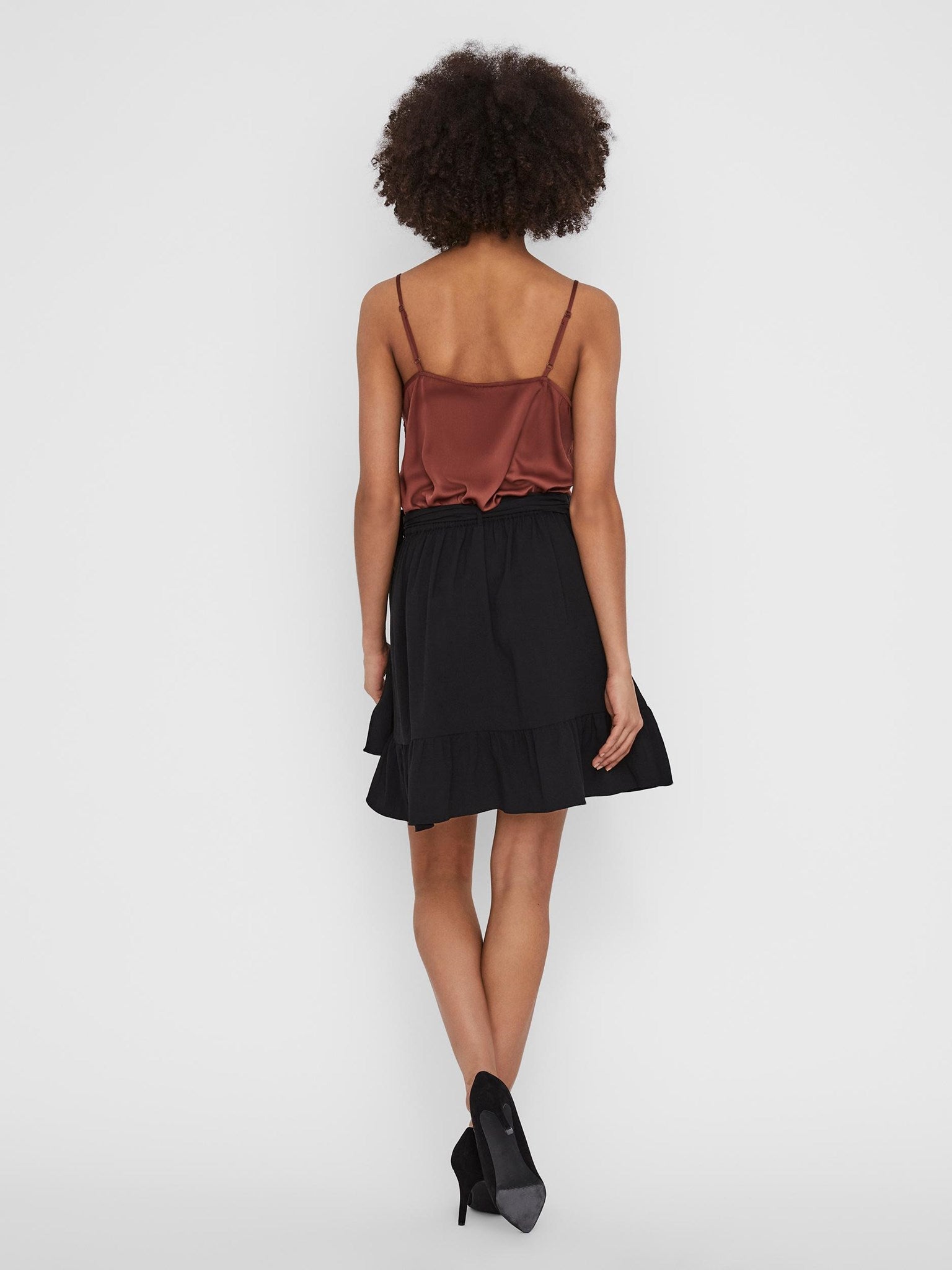 Cita Bobble Wrap Skirt - Sort