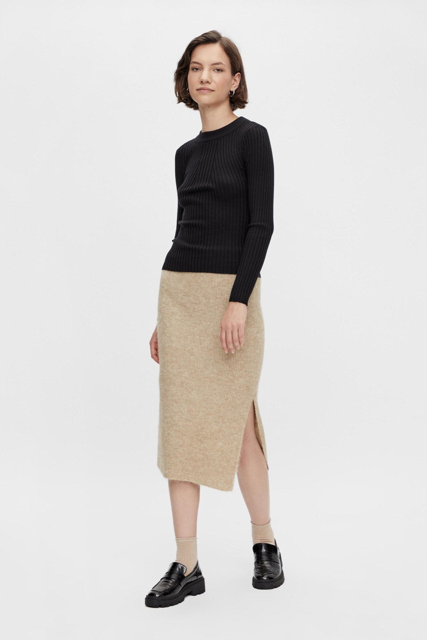 Crista Knit Top - Sort Mode