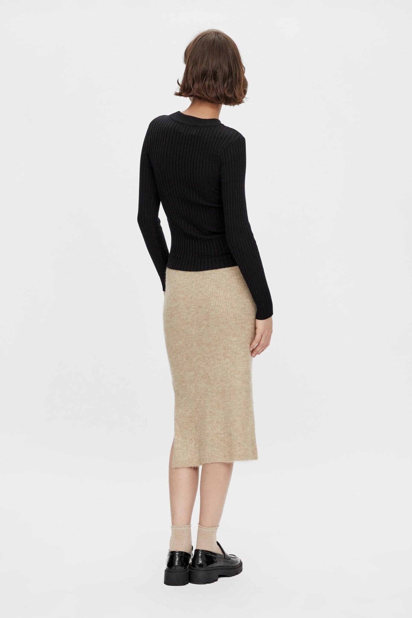 Crista Knit Top - Sort Mode