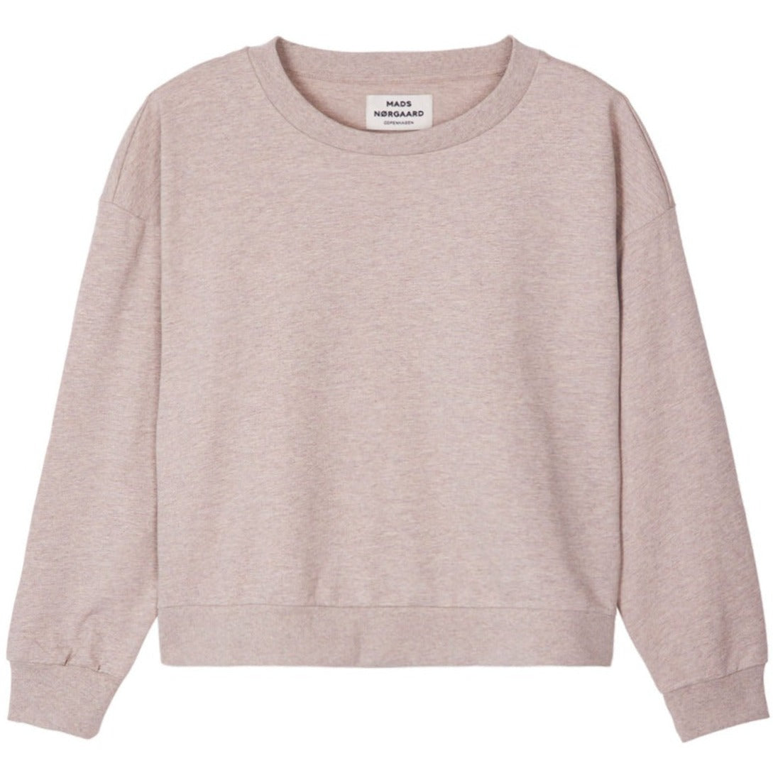 Mads Nørgaard Airy Denver Sweatshirt Oatmeal Melange Rabat