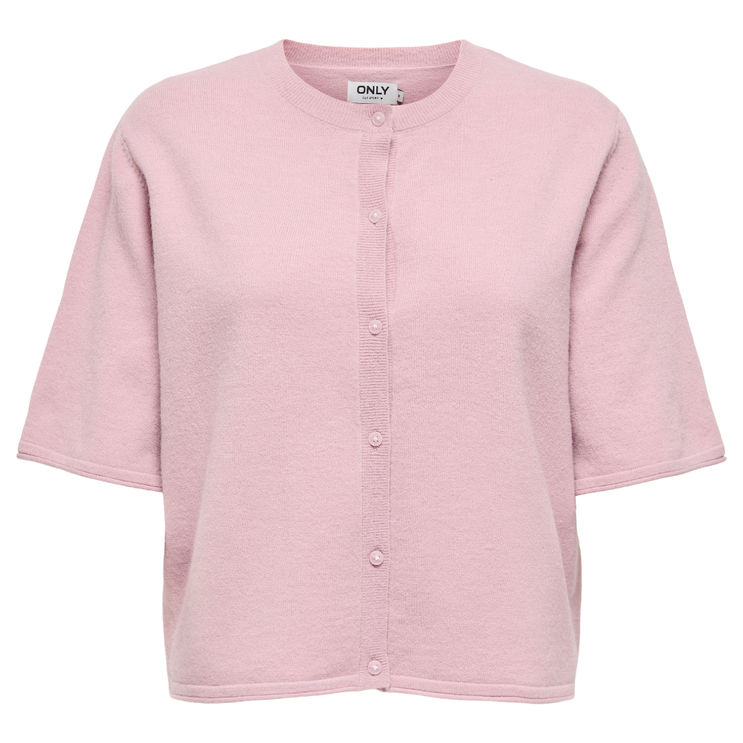 Only Tilda SS O-Neck Cardigan Pale Mauve