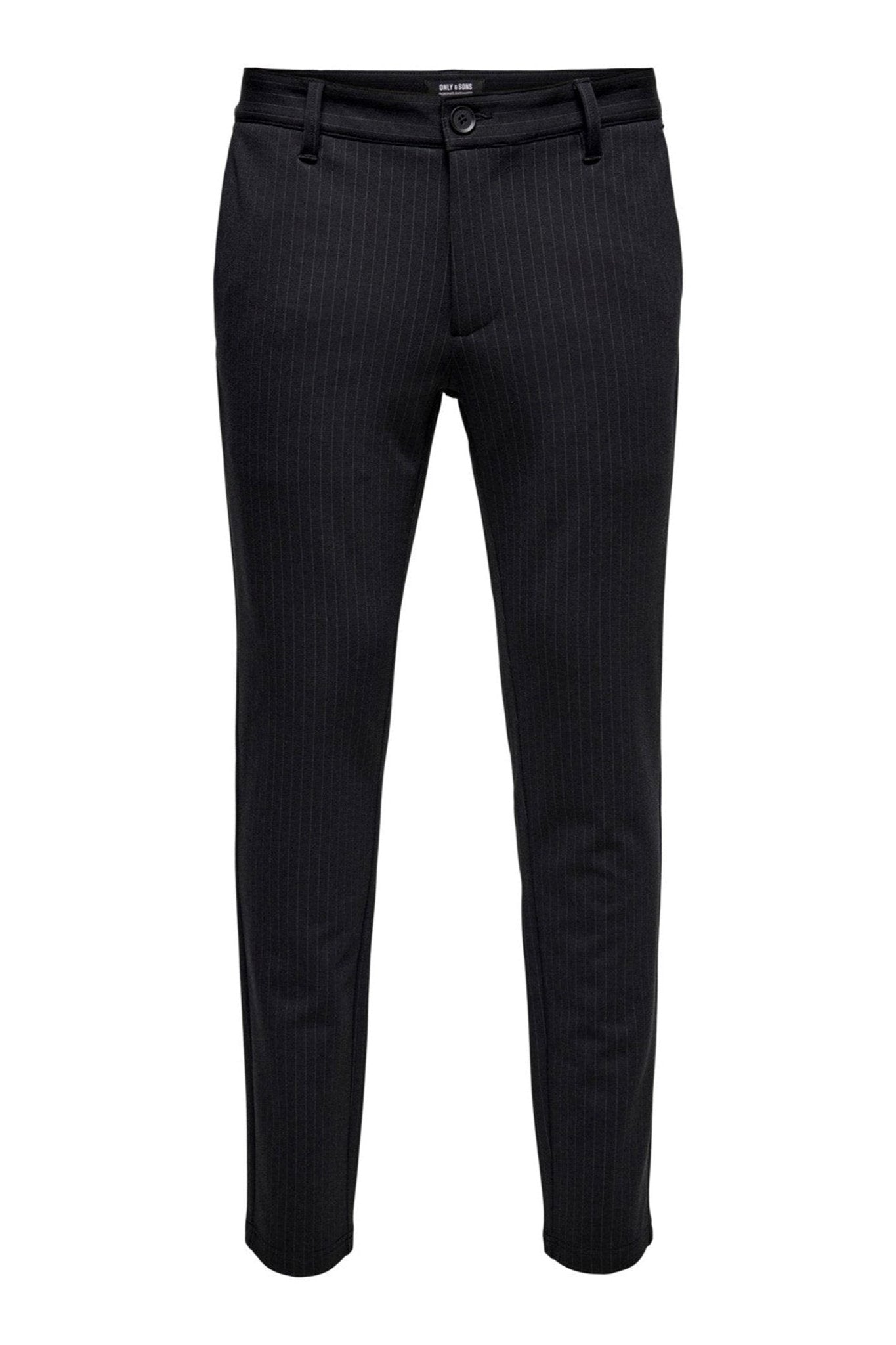 Mark Pants - Stribet Sort
