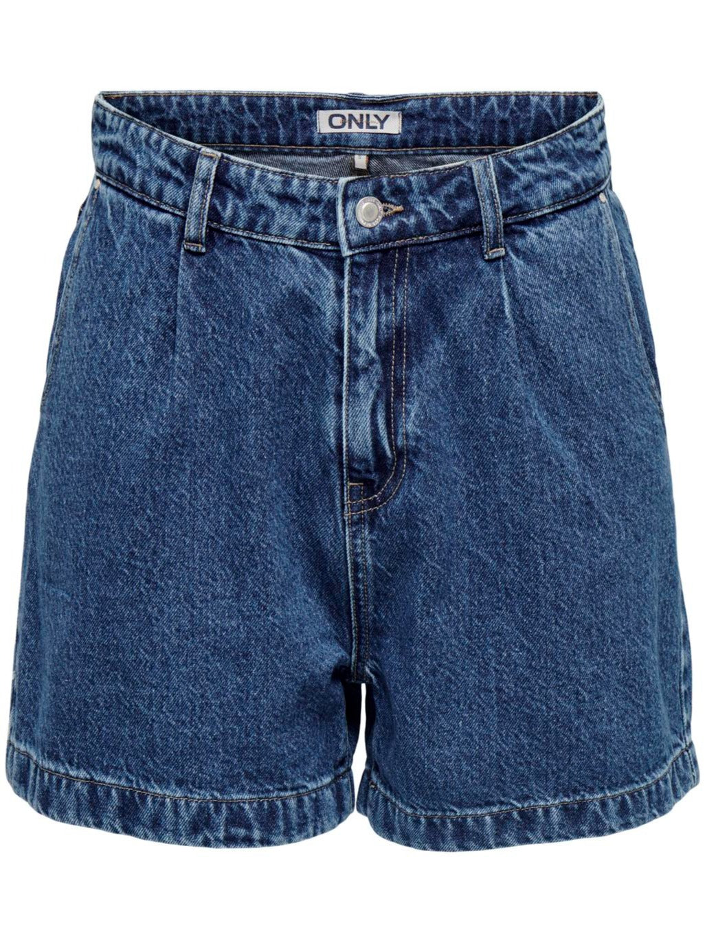 Only Petra HW Loose Denim Shorts Medium Blue Denim