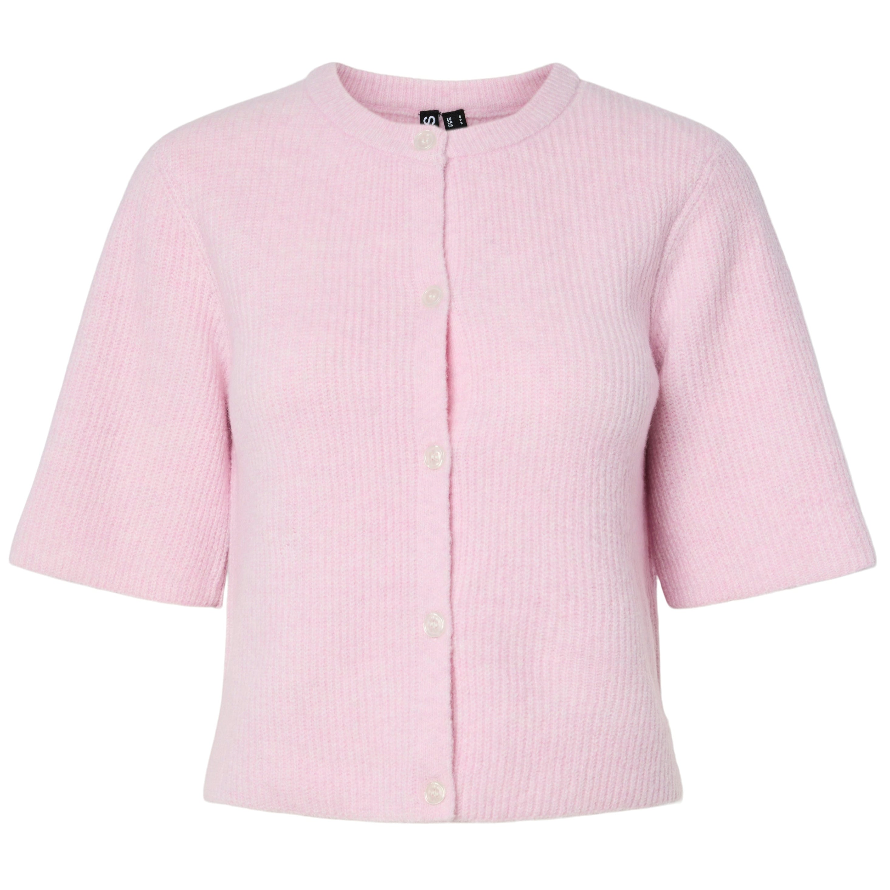 Pieces Silly SS O-Neck Knit Cardigan Roseate Spoonbill NOS25
