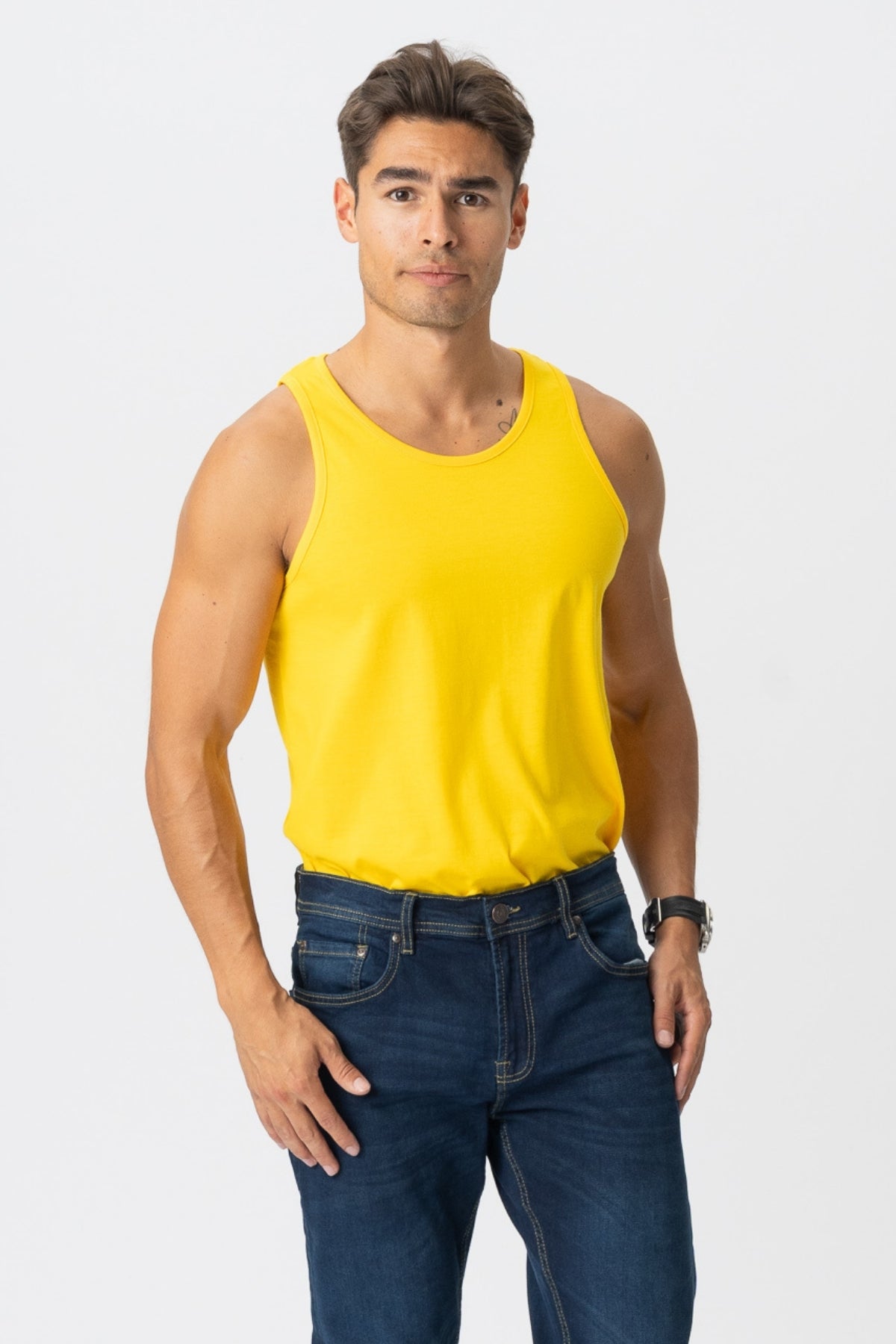 Basic Tanktop - Gul Udsalg