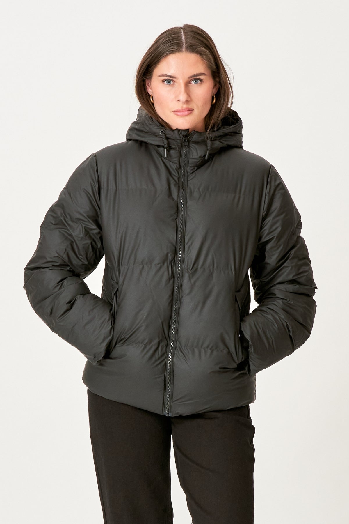 Lexie Coated Jacket - Sort Mode