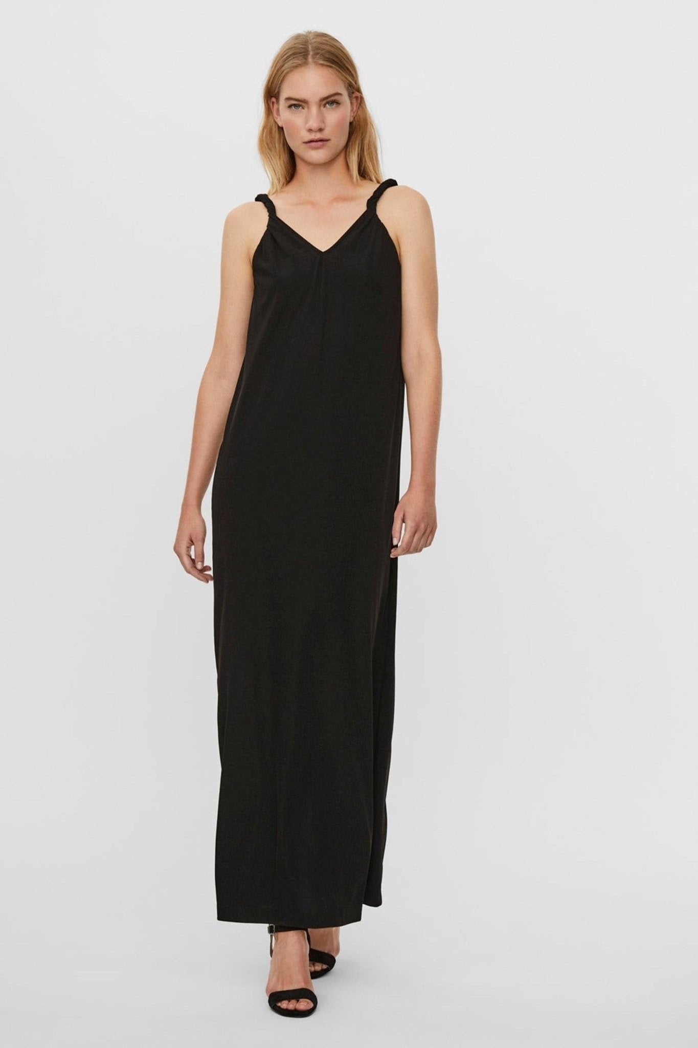 Molly Strap Ankle Dress - Sort