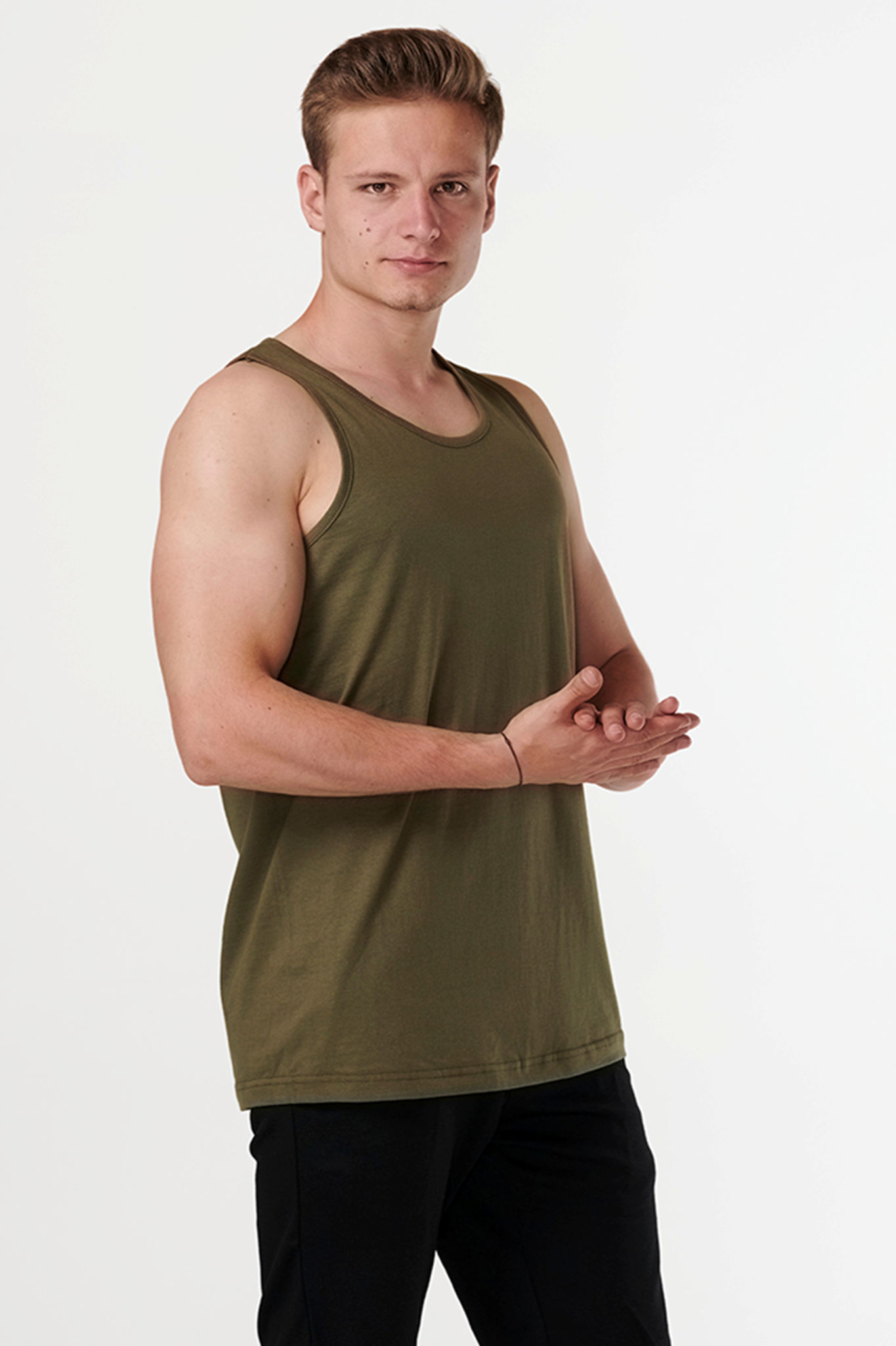 Basic Tanktop - Army Grøn