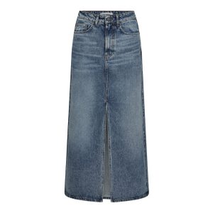 Co'Couture Vika Slit Denim Nederdel Denim Blue