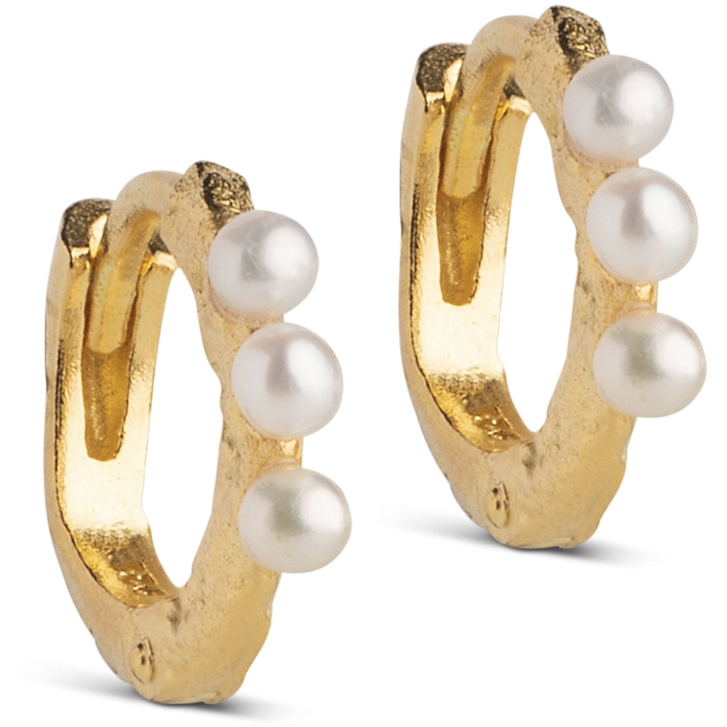 Enamel Paula Øreringe Pearl 8 mm