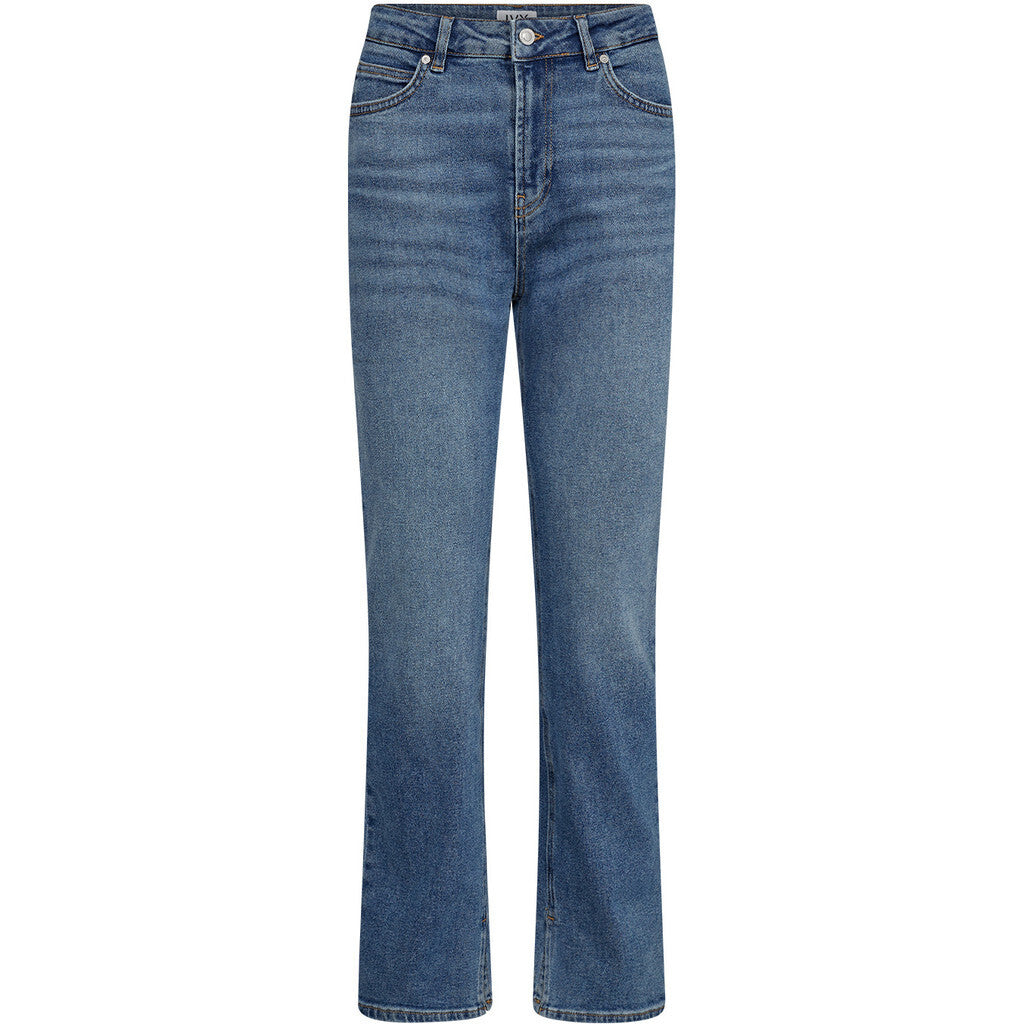 Ivy Copenhagen Lulu Split Wash Vigo Jeans Denim Blue Online Hot Salg