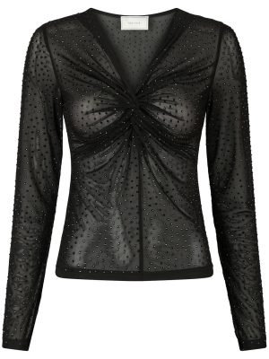 Neo Noir Alisa Stone Mesh Bluse Black Online