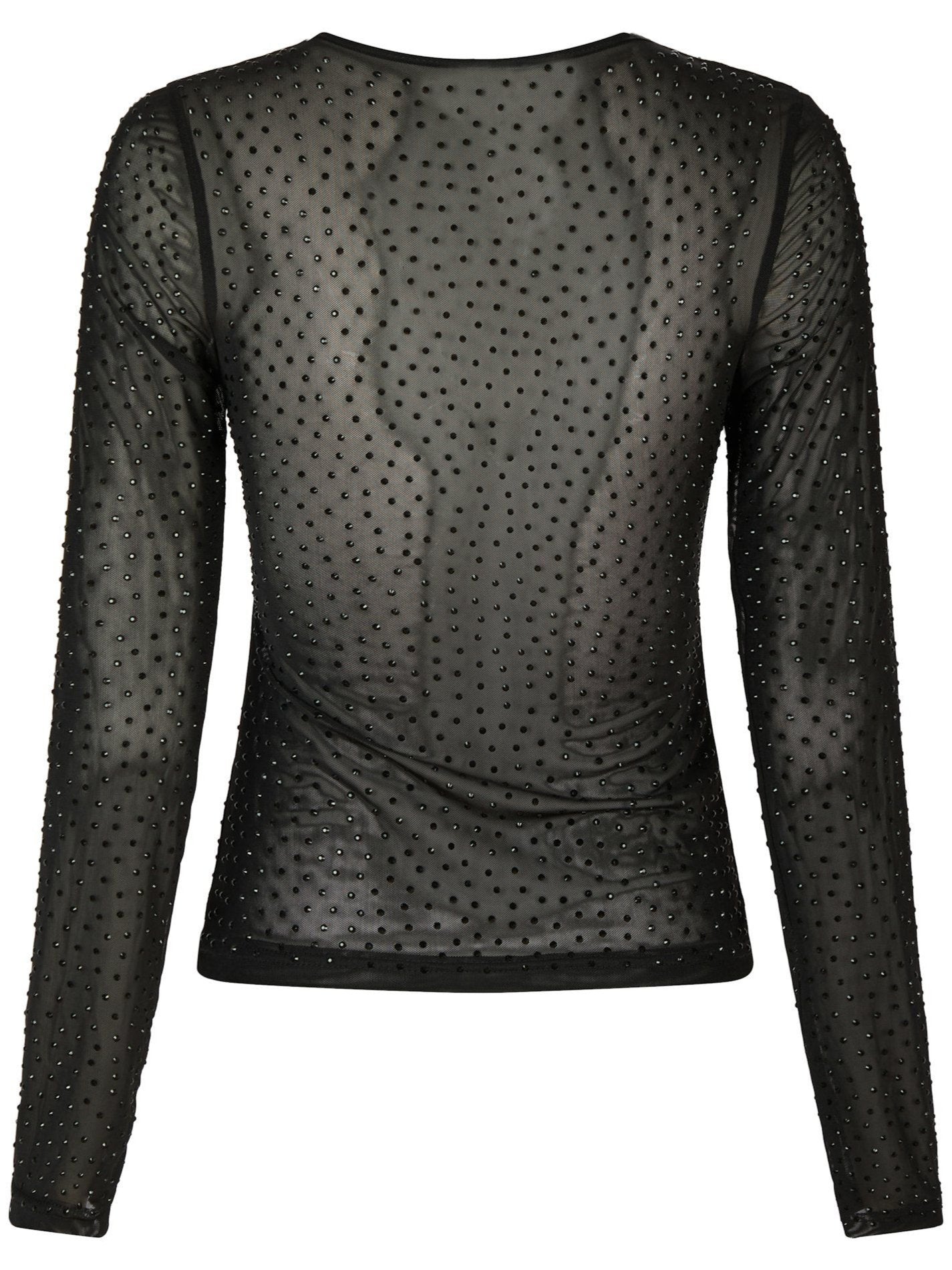 Neo Noir Alisa Stone Mesh Bluse Black Online