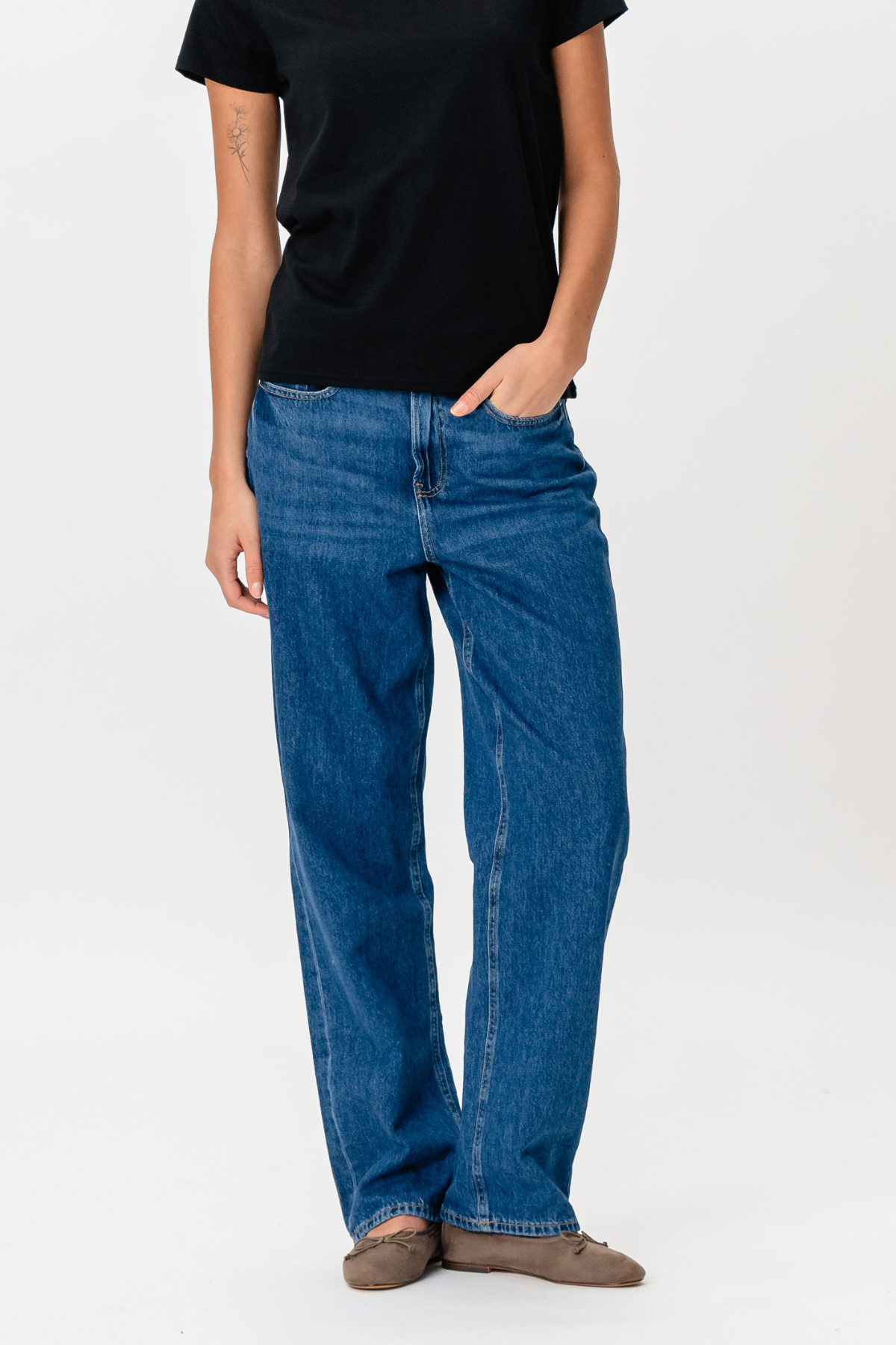 De Originale Performance Loose Jeans - Medium Blue Denim