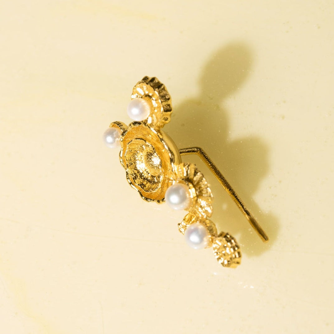 House of Vincent Venus Meadow Cluster Øreringe Gilded