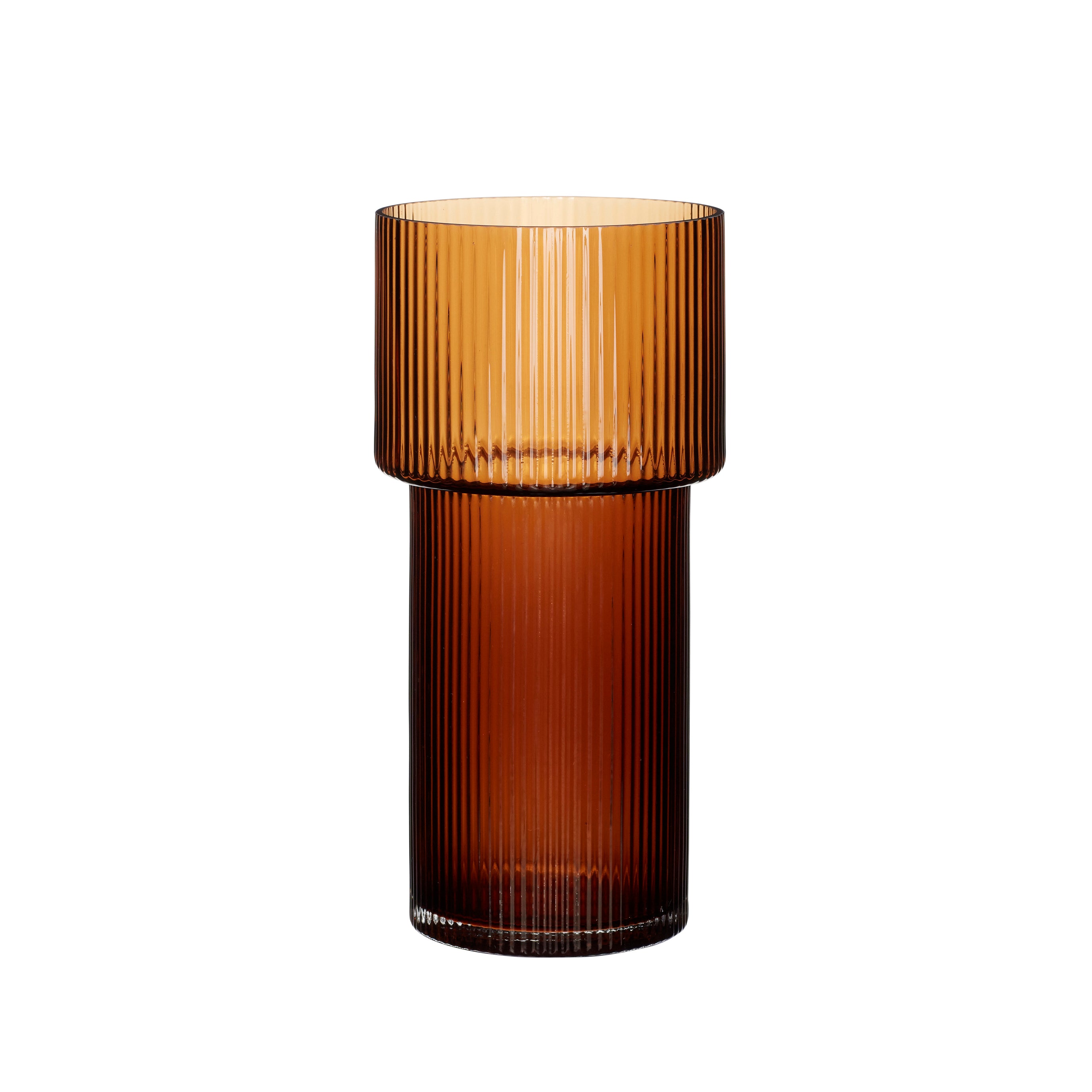 Hübsch Glas Vase Ravgul