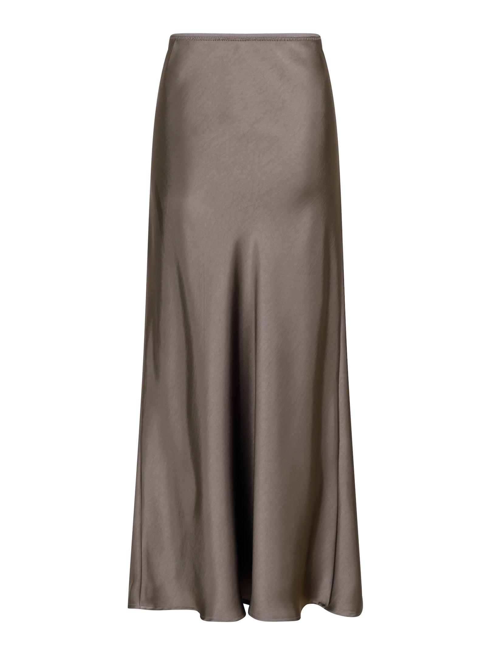 Neo Noir Vicky Heavy Sateen Nederdel Warm Grey NOS25