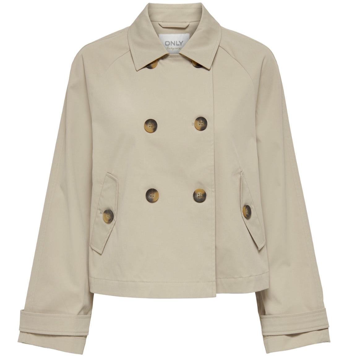 Only April Short Trenchcoat Oxford Tan NO25