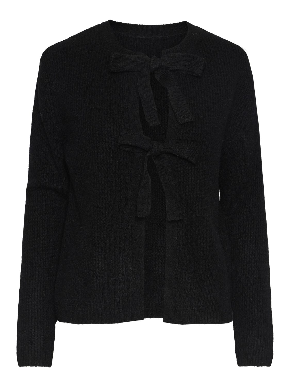 Pieces Silly LS Tie Cardigan Black NOS25