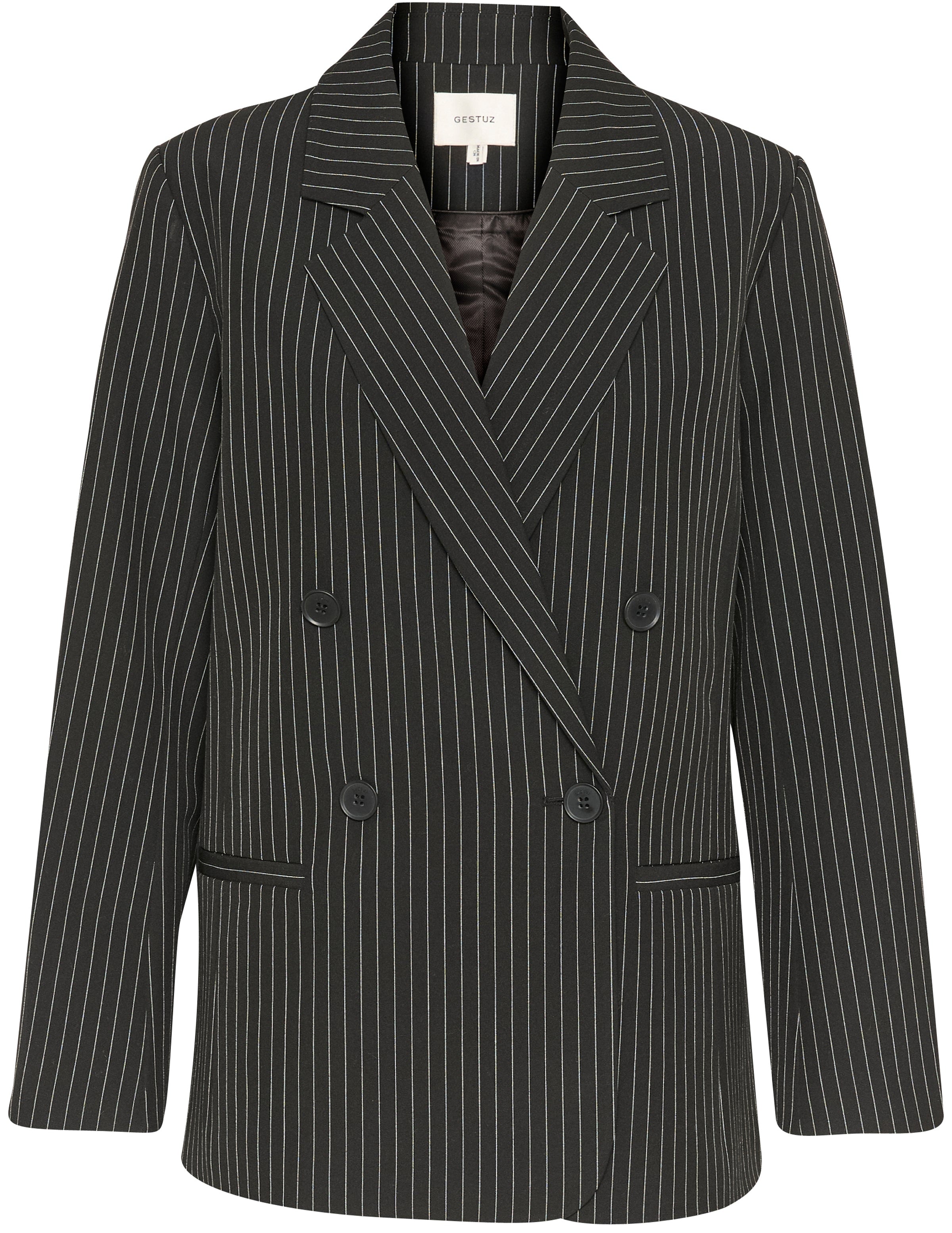 Gestuz Joelle Pinstripe Blazer Black Pinstripe NO25