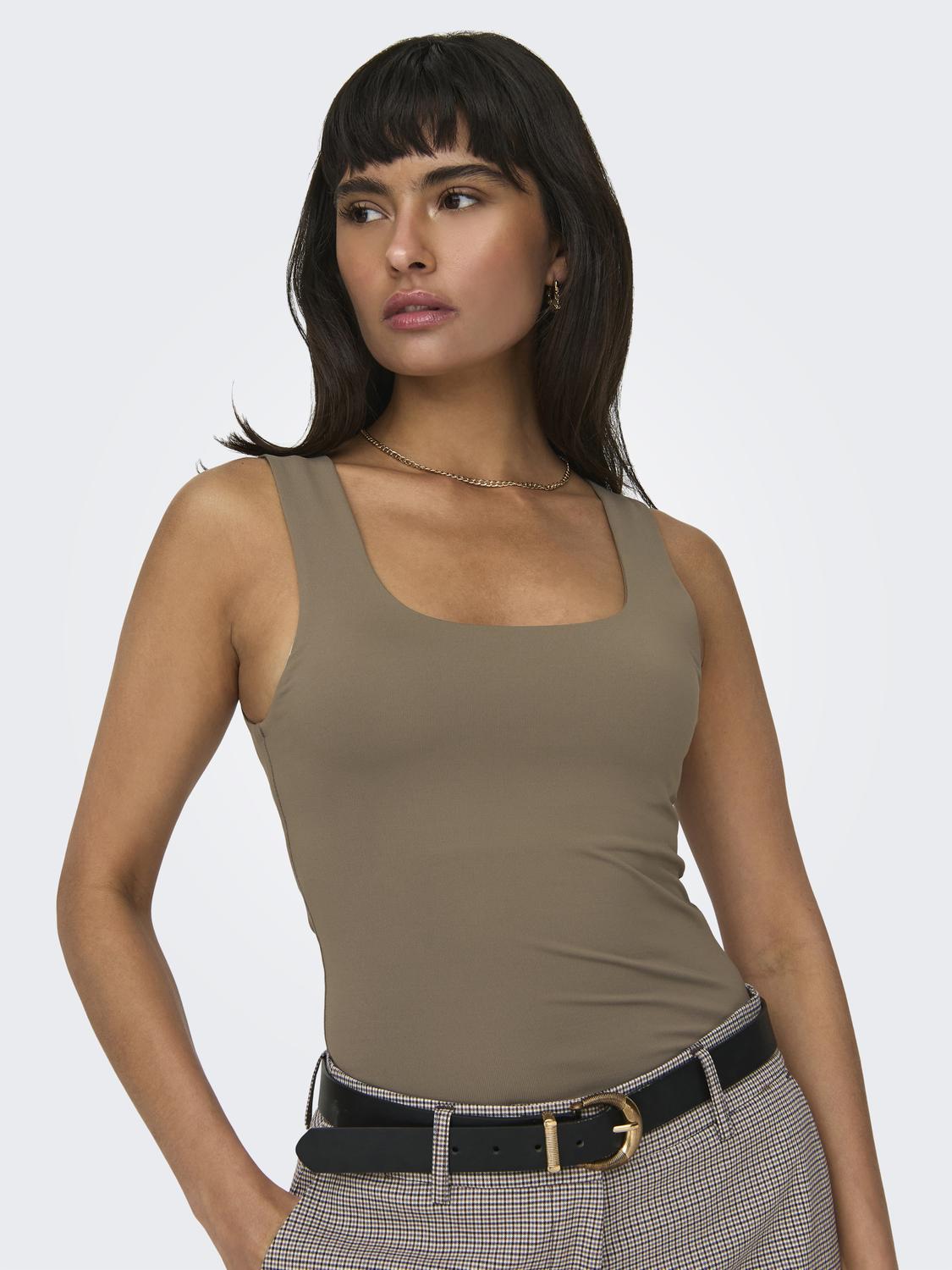 Only Ea SL 2-Ways Fit Top Walnut NO25 Hot på udsalg