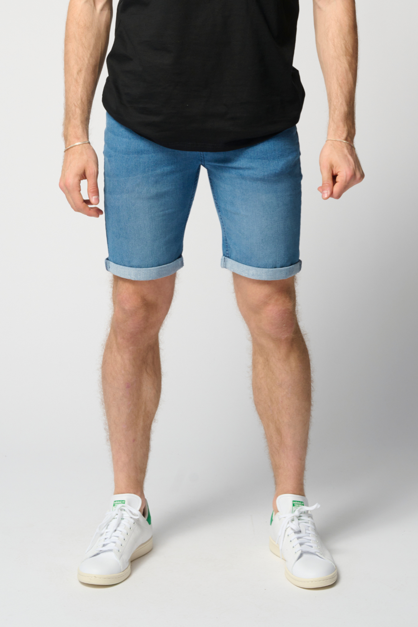 De Originale Performance Denim Shorts - Denim Blue Online nu