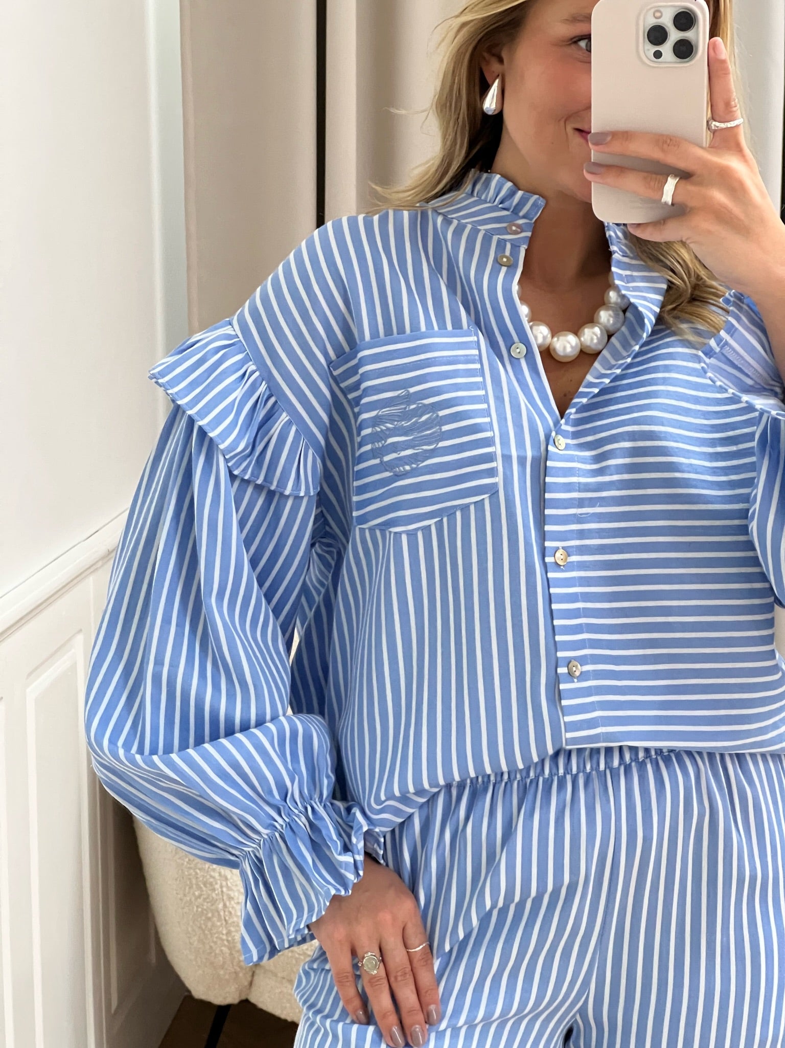 Stories from the Atelier Sea Breeze Skjorte Blue