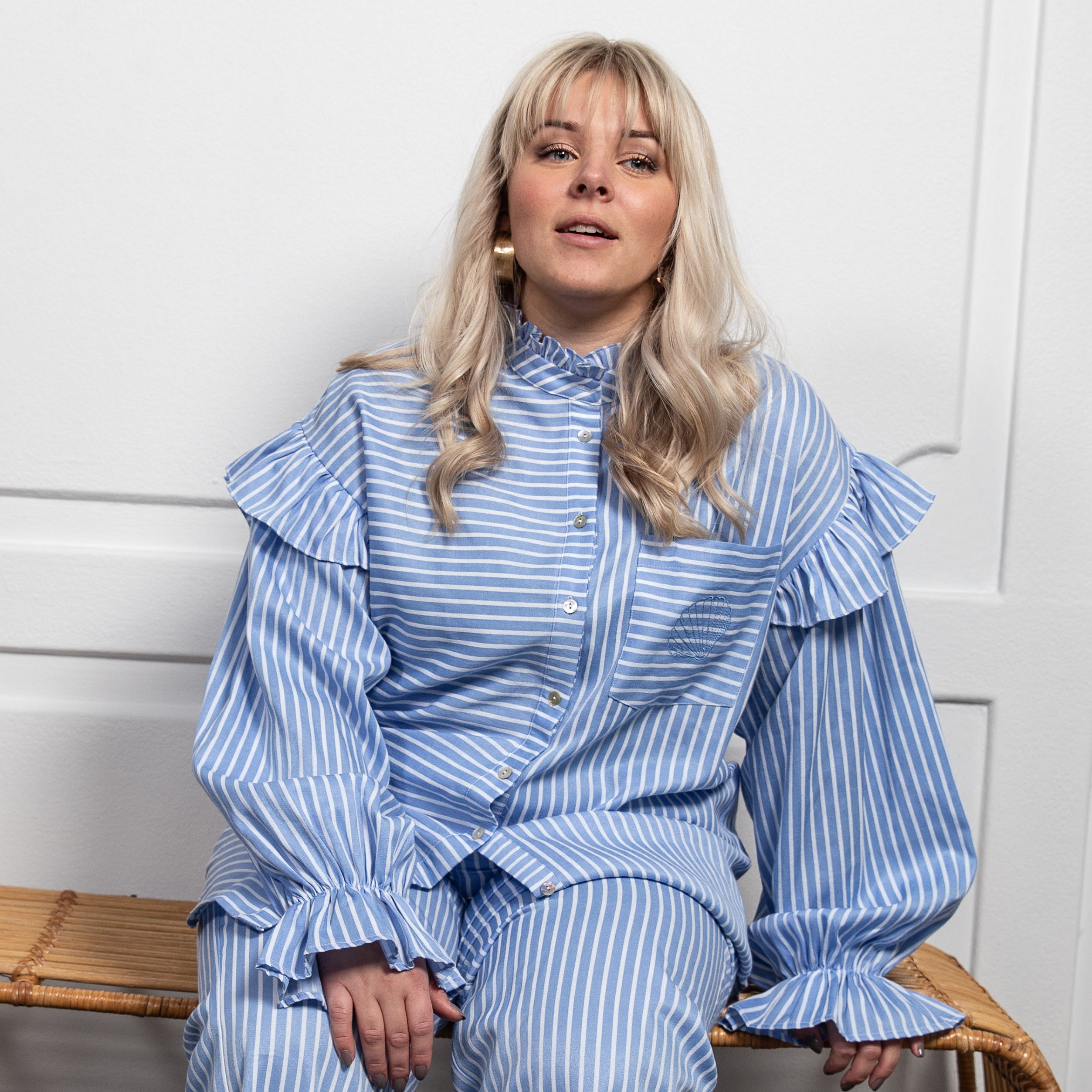 Stories from the Atelier Sea Breeze Skjorte Blue