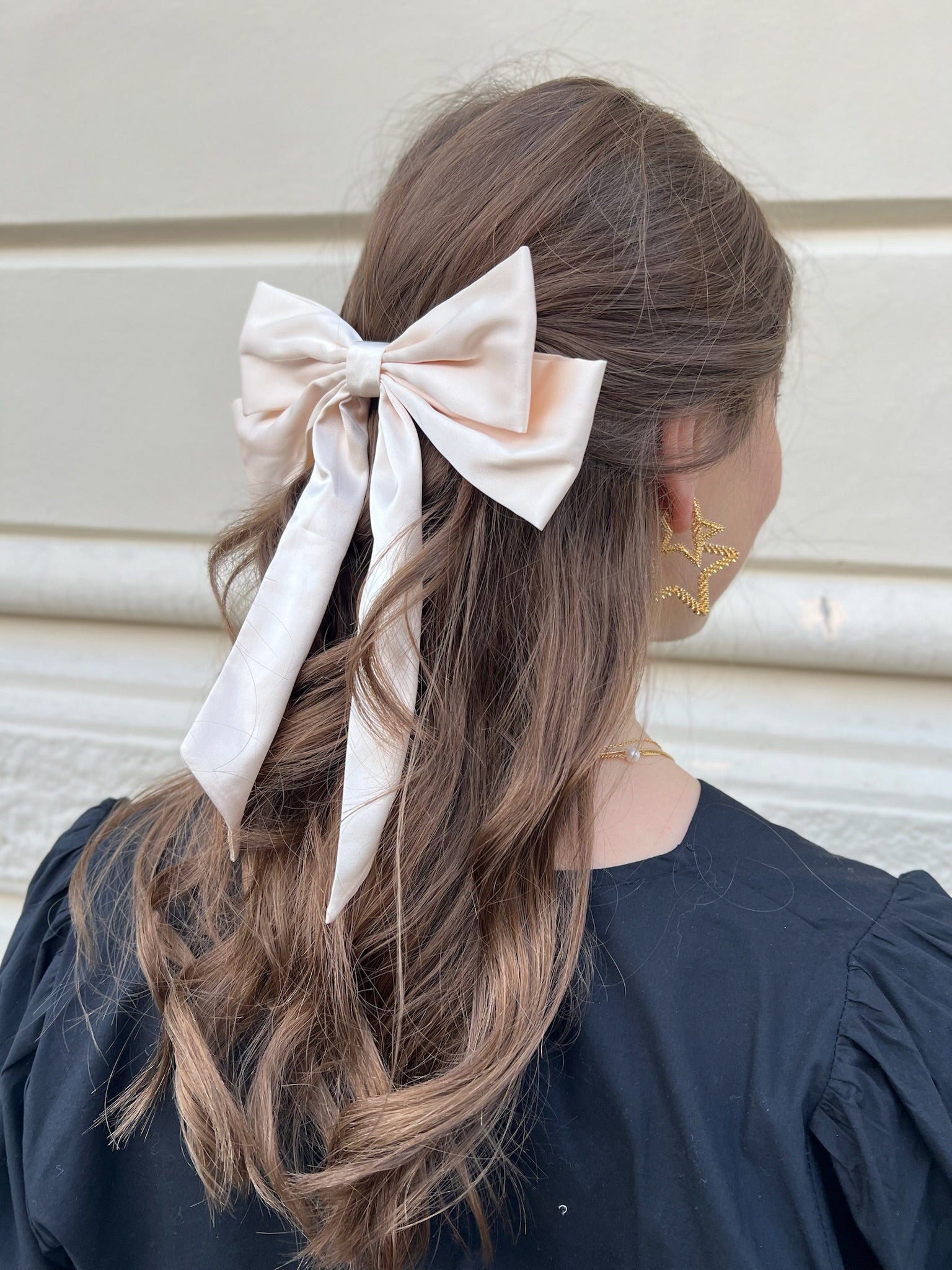 Pico Isabella Bow Barette Hårspænde Ivory Levere