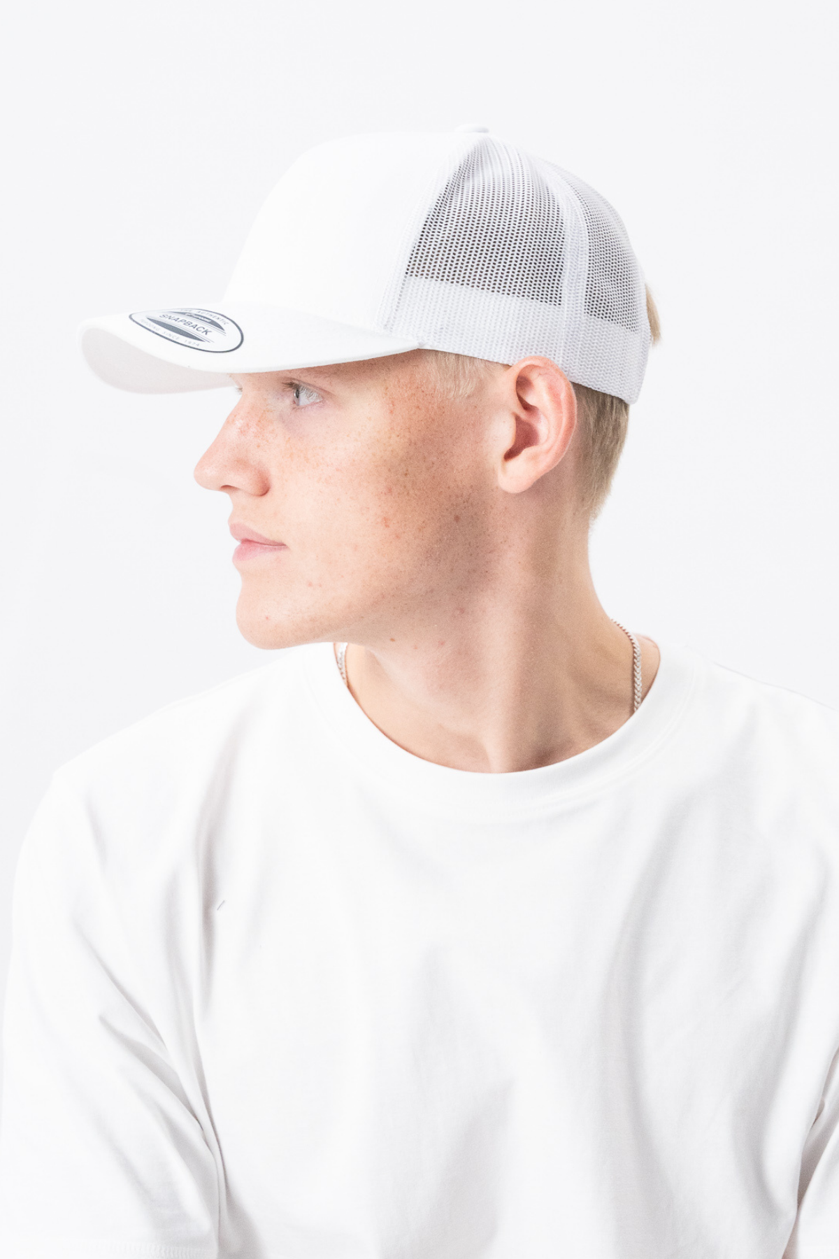 Retro Trucker Cap - White