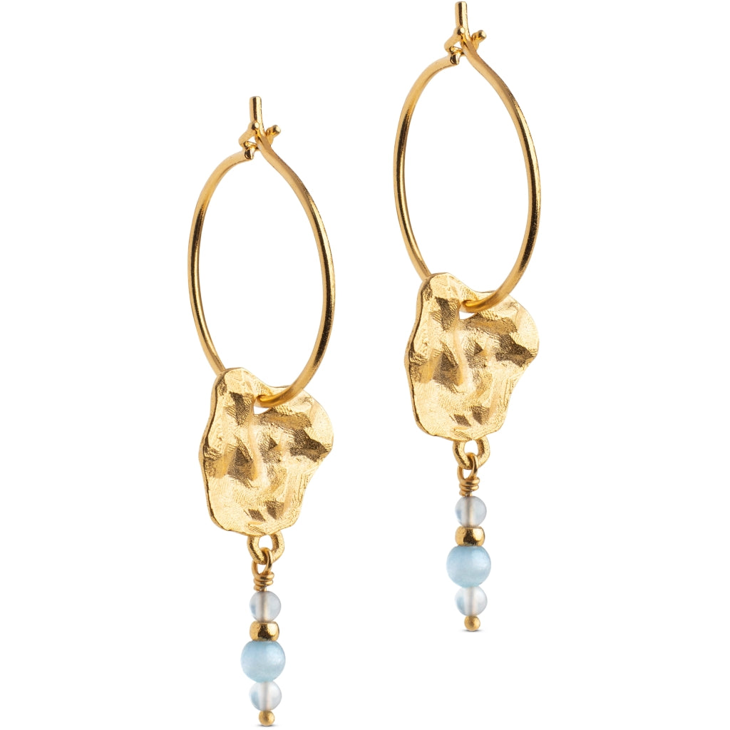 Enamel Windy Hoops Blue Levere