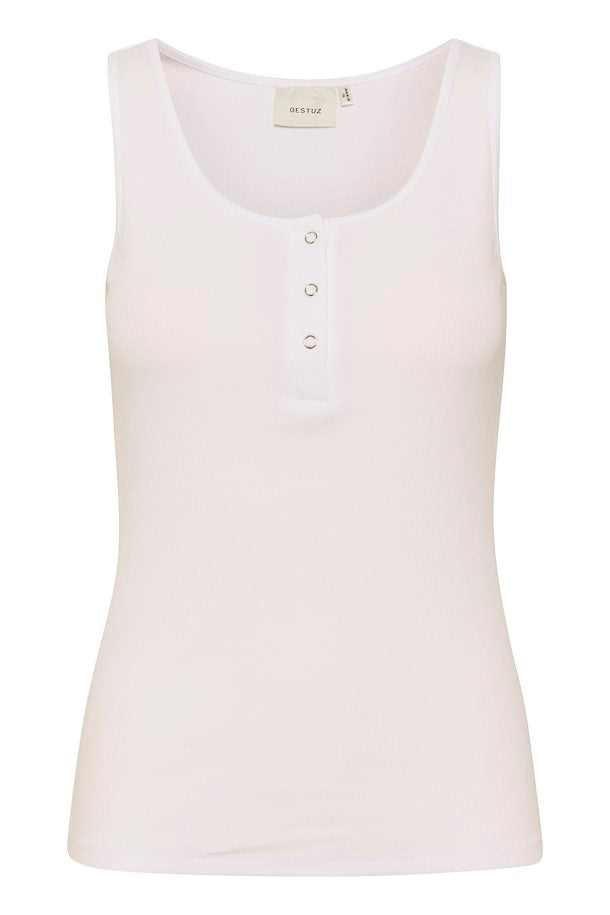 Gestuz Drew Button Top Bright White