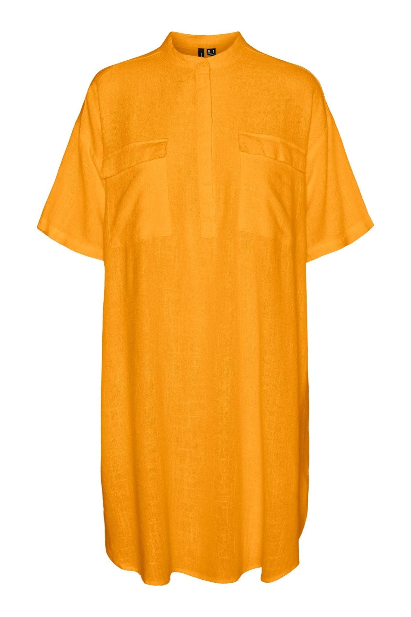 Line Mini Kjole - Radiant Yellow