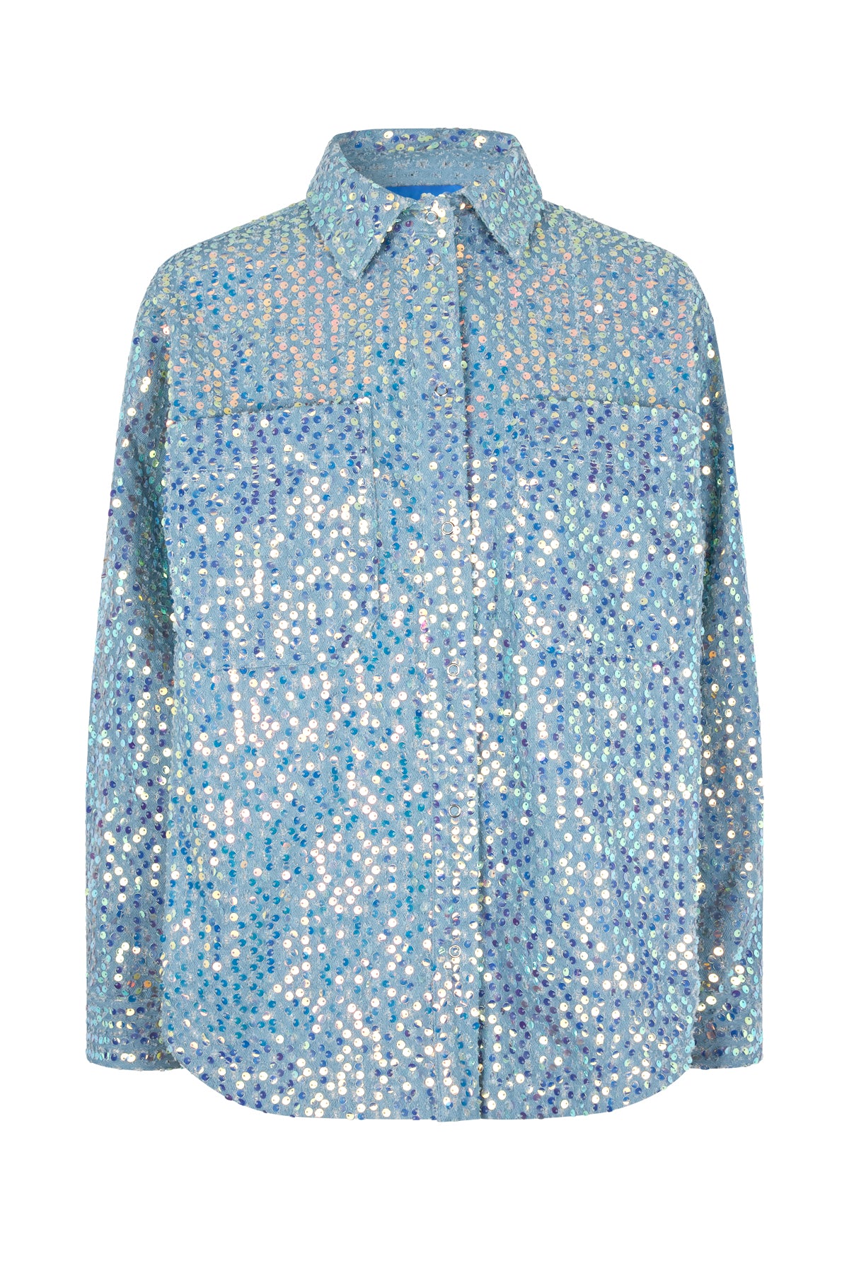 Cras North Skjorte Blue Glitter